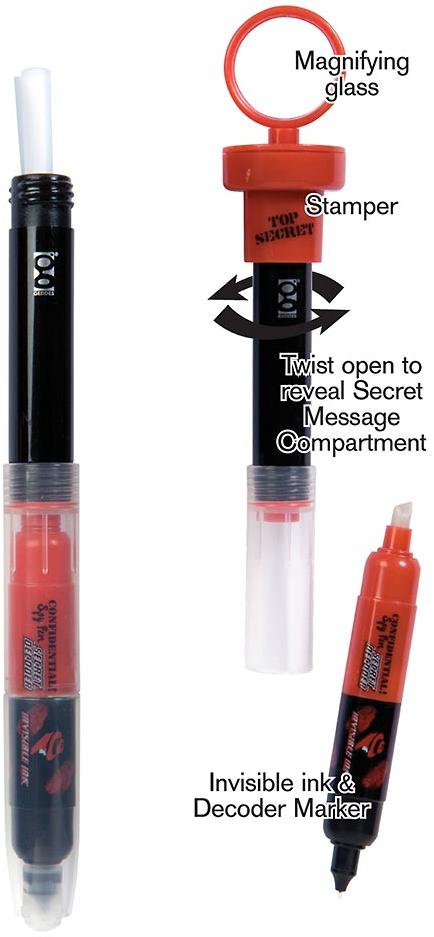 ShirtStop Confidential 5-in-1 Spy Pen - 68069 ShirtStop Confidential 5-in-1 Spy Pen - 68069