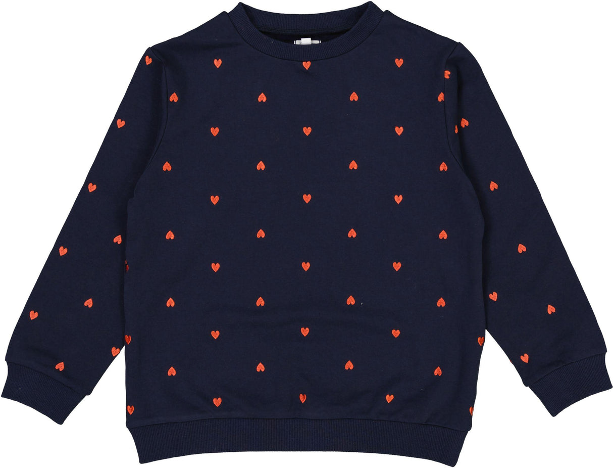 Bonjoy Girls Printed Hearts Sweatshirt - TW26010GSW Bonjoy Girls Printed Hearts Sweatshirt - TW26010GSW
