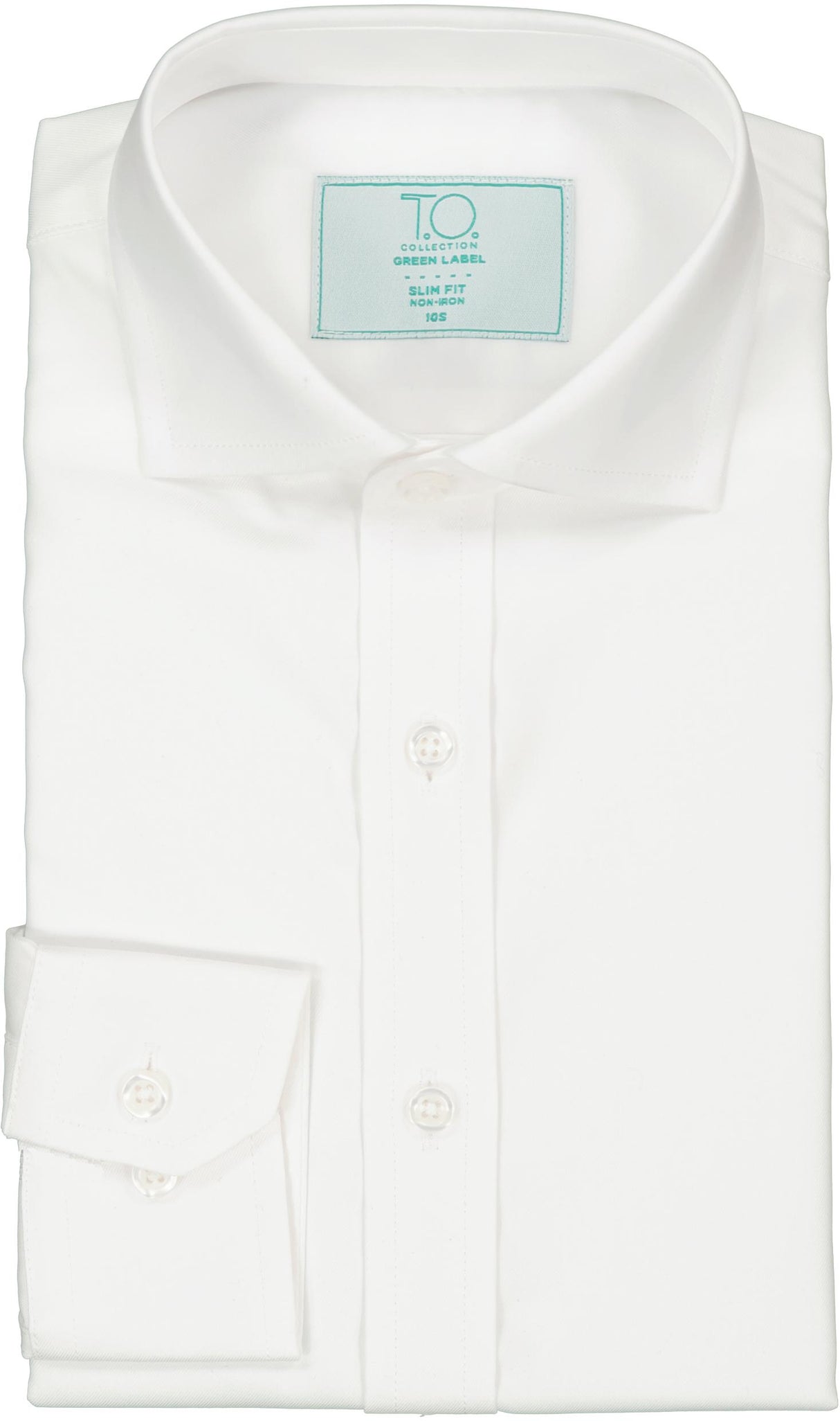 T.O. Collection Boys Green Label White Long Sleeve Dress Shirt T.O. Collection Boys Green Label White Long Sleeve Dress Shirt