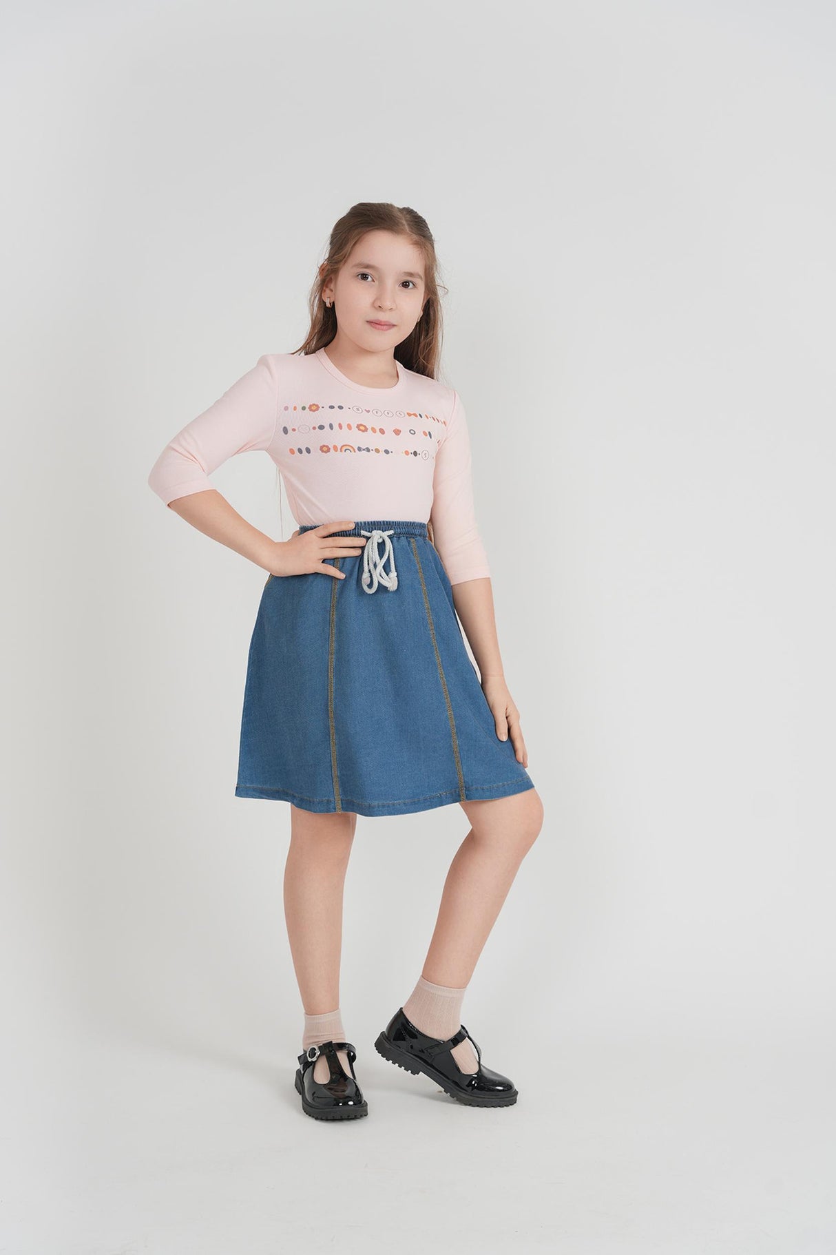 Pinky Promise Girls Camp 3/4 Sleeve T-shirt - SB6CY2879TG Pinky Promise Girls Camp 3/4 Sleeve T-shirt - SB6CY2879TG