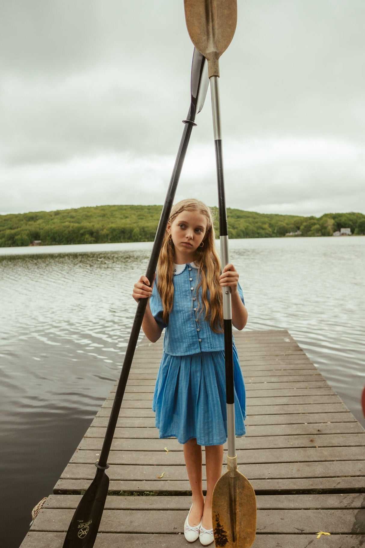 Analogie by Lil Legs Downtown Collection Girls 3/4 Sleeve Blouse - DBLS Analogie by Lil Legs Downtown Collection Girls 3/4 Sleeve Blouse - DBLS