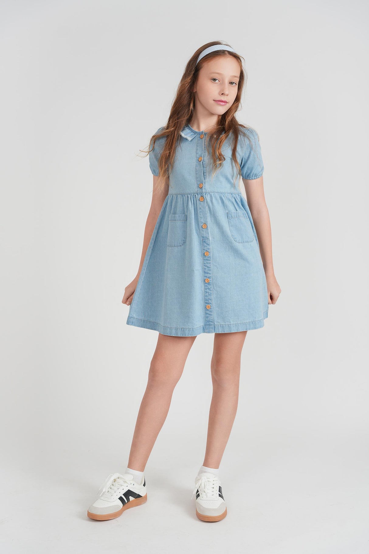 FYI Girls Rope Trim Dress - SB6CP7322D FYI Girls Rope Trim Dress - SB6CP7322D