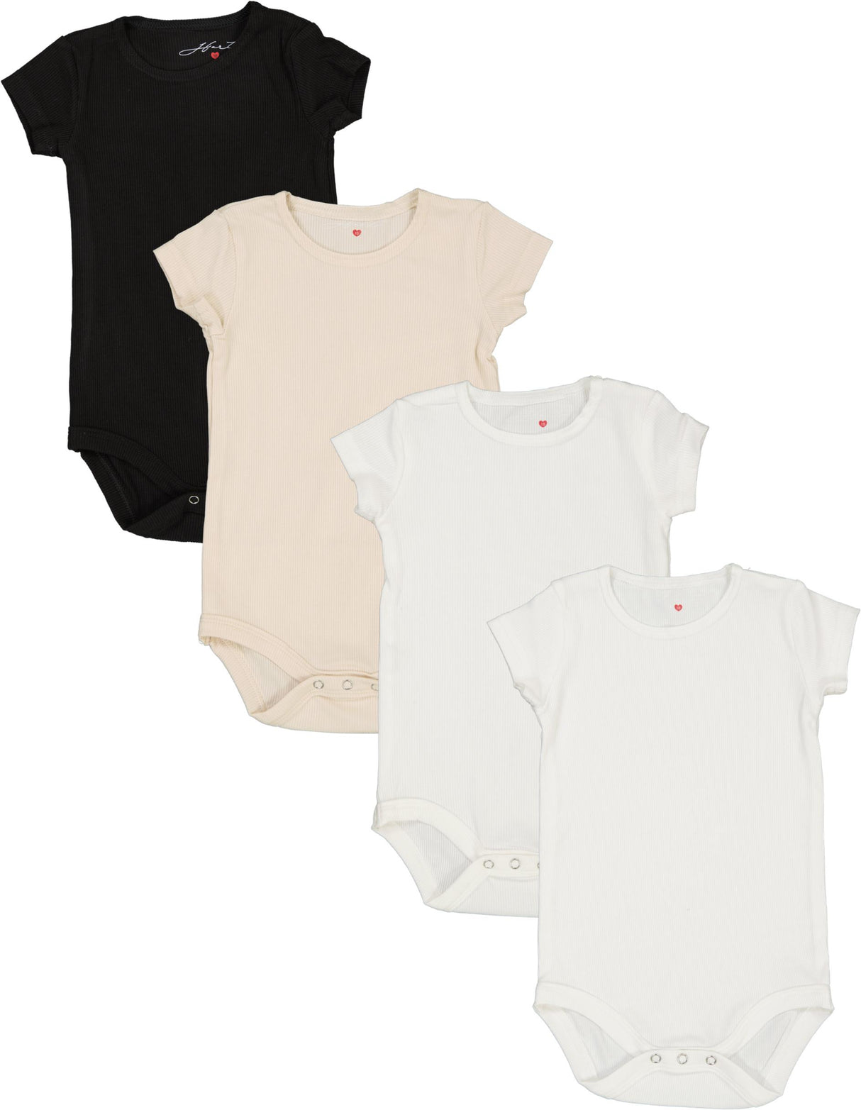 Harti Baby Boys Girls Short Sleeve Bodysuit - Ribbed Harti Baby Boys Girls Short Sleeve Bodysuit - Ribbed