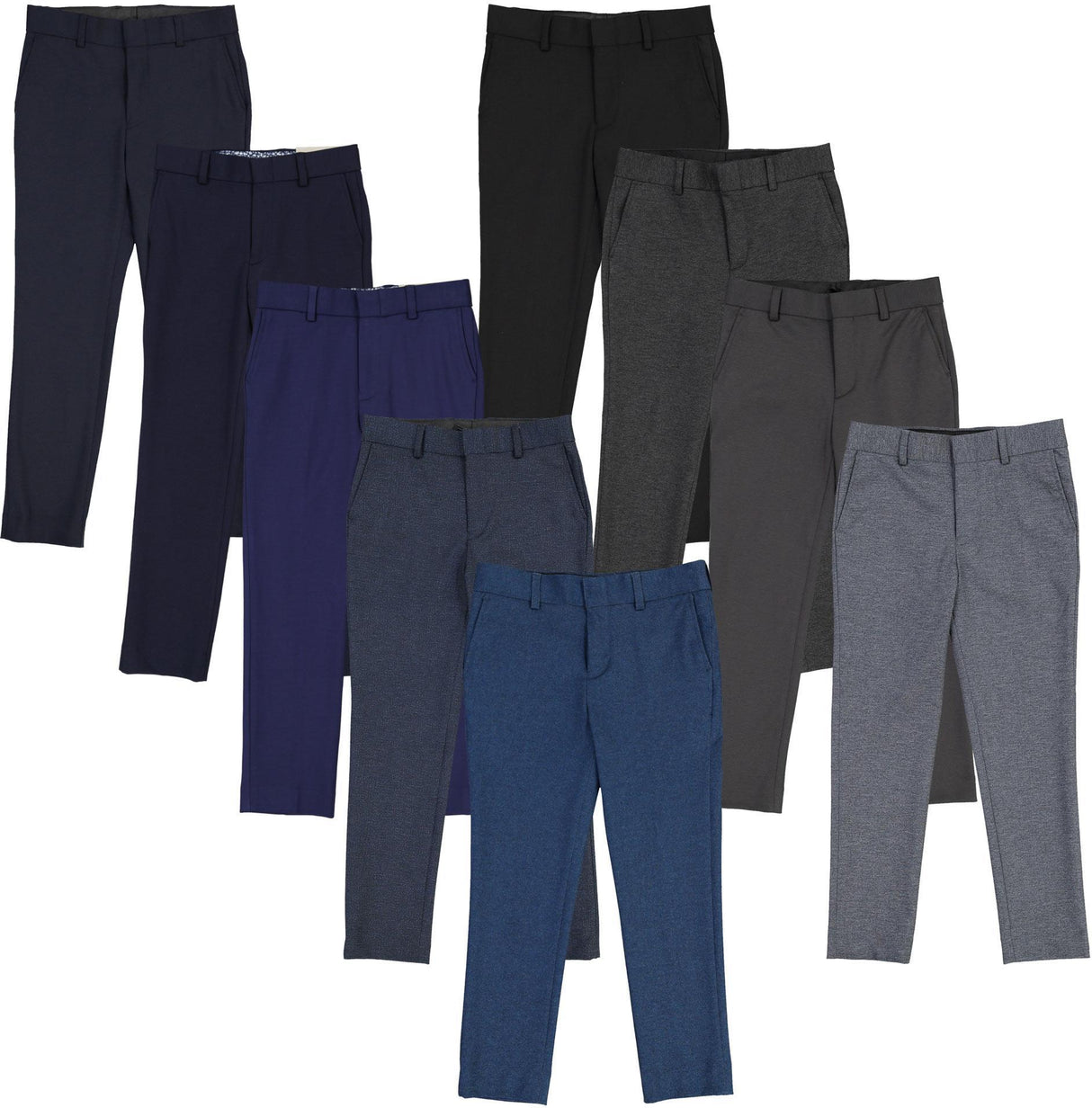 T.O. Collection Boys Soho Stretch Knit Dress Pants - 9131 T.O. Collection Boys Soho Stretch Knit Dress Pants - 9131