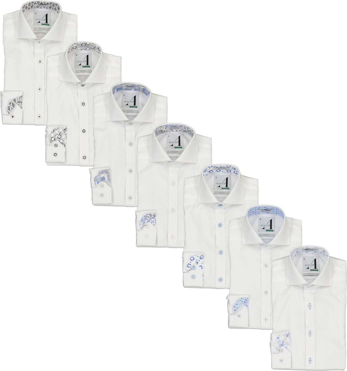 Alviso Boys Long Sleeve Dress Shirt with Contrast - Spring 2025 Alviso Boys Long Sleeve Dress Shirt with Contrast - Spring 2025