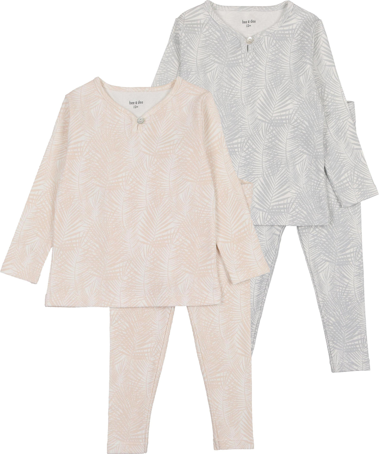 Bee & Dee Boys Girls Tropical Print Cotton Pajamas - ITPL Bee & Dee Boys Girls Tropical Print Cotton Pajamas - ITPL