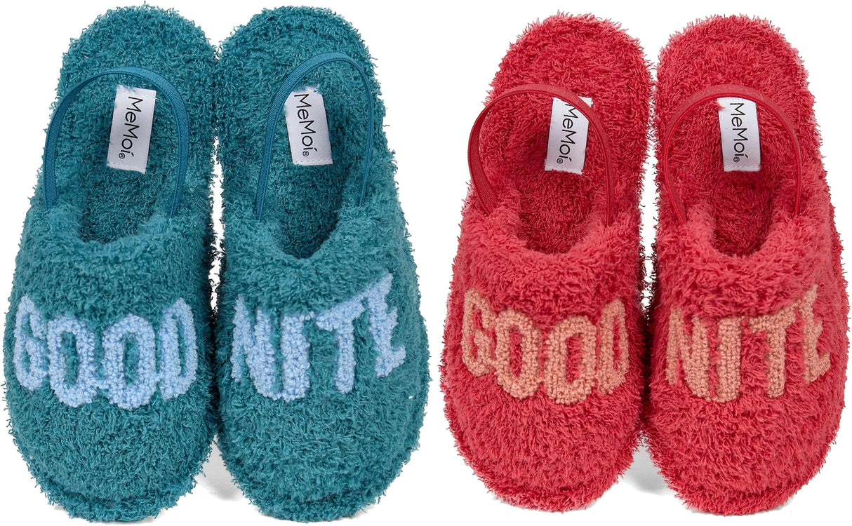 Memoi Good Nite Sherpa Slippers - MKS-0021 Memoi Good Nite Sherpa Slippers - MKS-0021