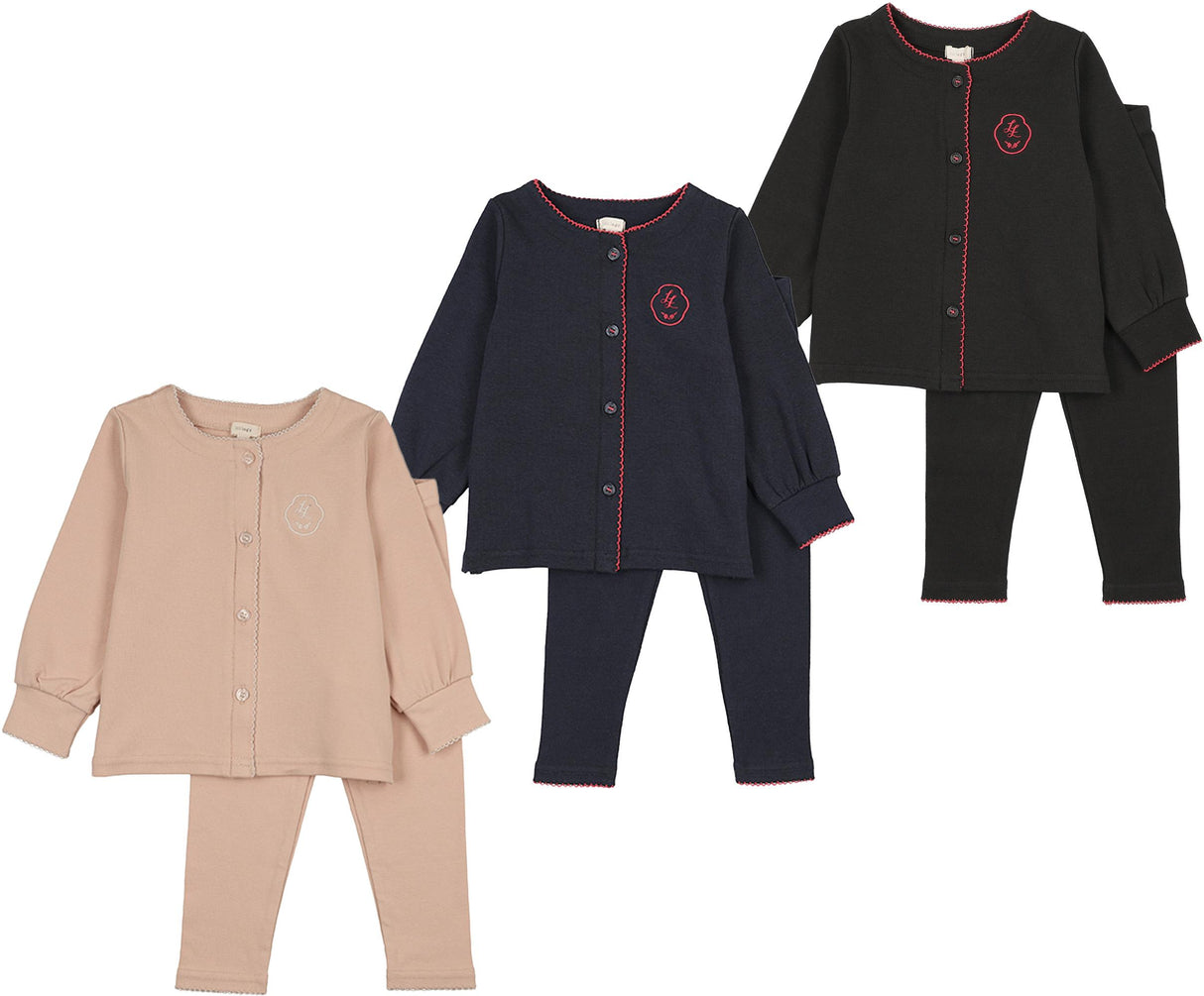 Lil Legs Dressy Loungewear Collection Girls Cotton Shabbos Lounge Set Pajamas - GSLS Lil Legs Dressy Loungewear Collection Girls Cotton Shabbos Lounge Set Pajamas - GSLS