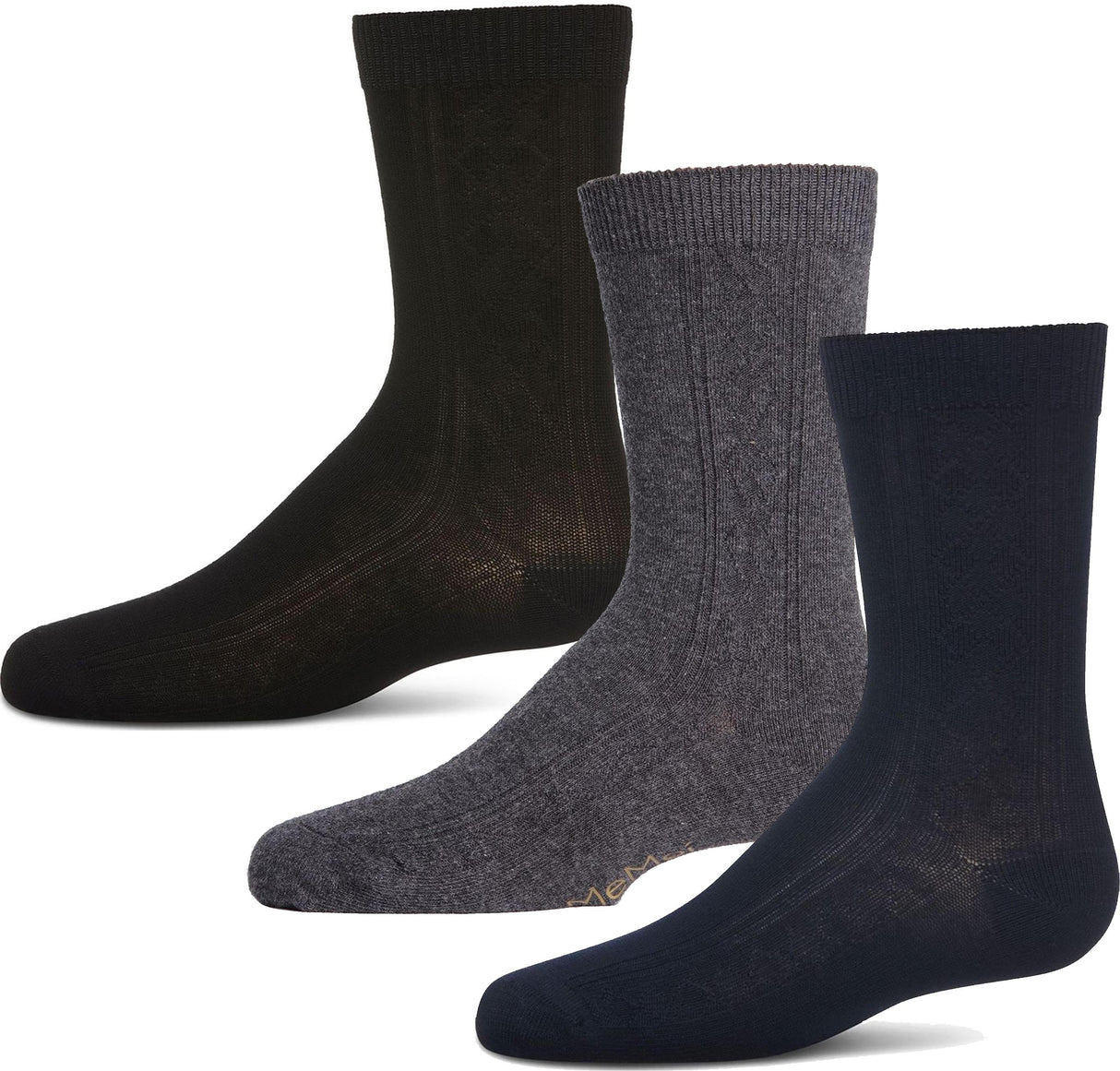 Memoi Boys Clocking Argyle Crew Dress Socks - MK-144 Memoi Boys Clocking Argyle Crew Dress Socks - MK-144