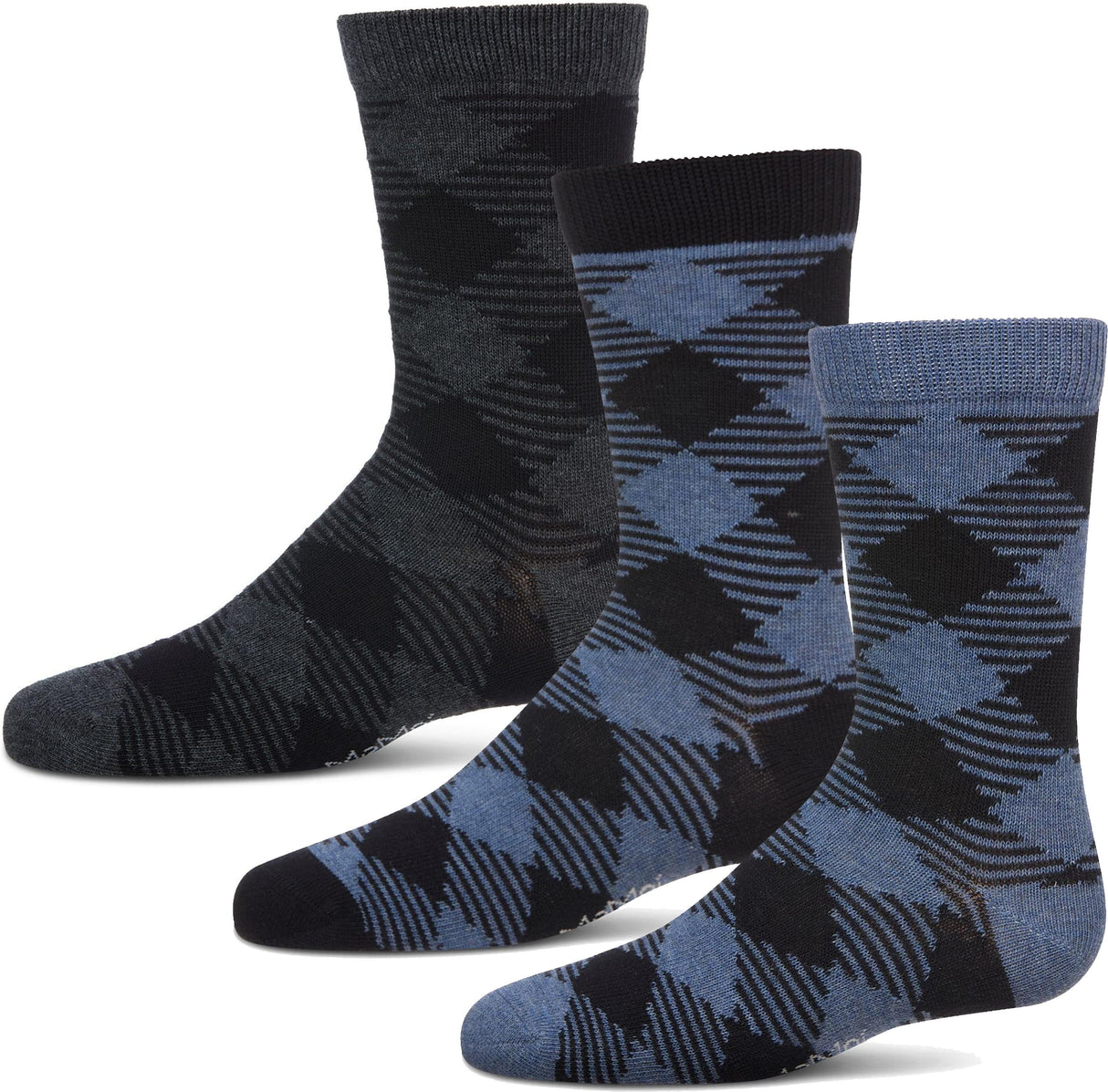 Memoi Boys Argyle Crew Dress Socks - MK-147 Memoi Boys Argyle Crew Dress Socks - MK-147