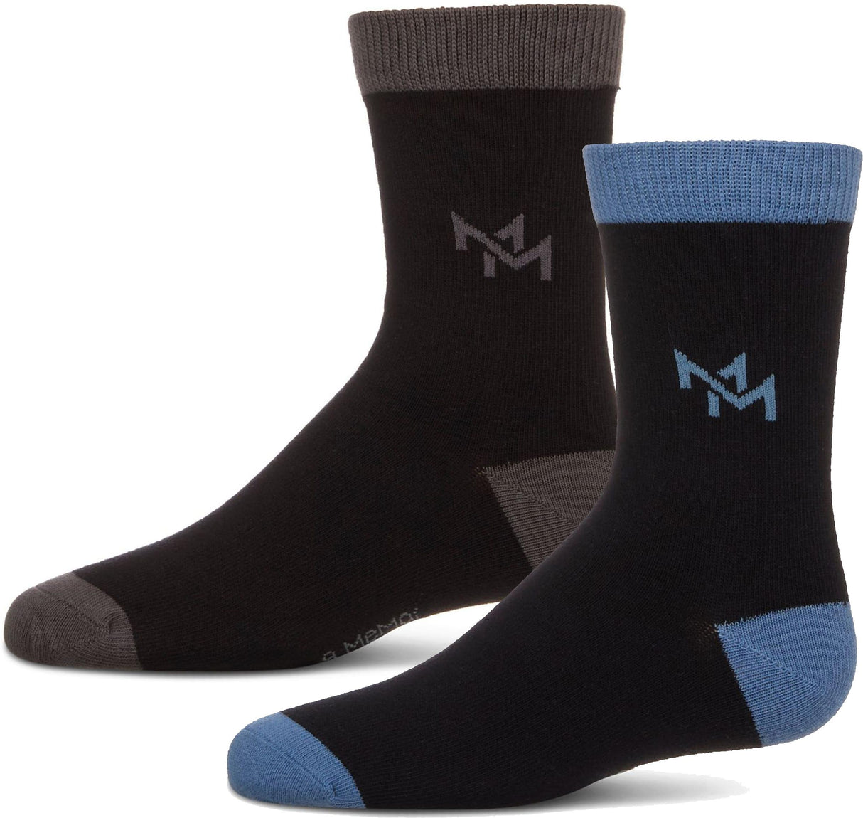 Memoi Boys Overlapped M Crew Dress Socks - MK-193 Memoi Boys Overlapped M Crew Dress Socks - MK-193