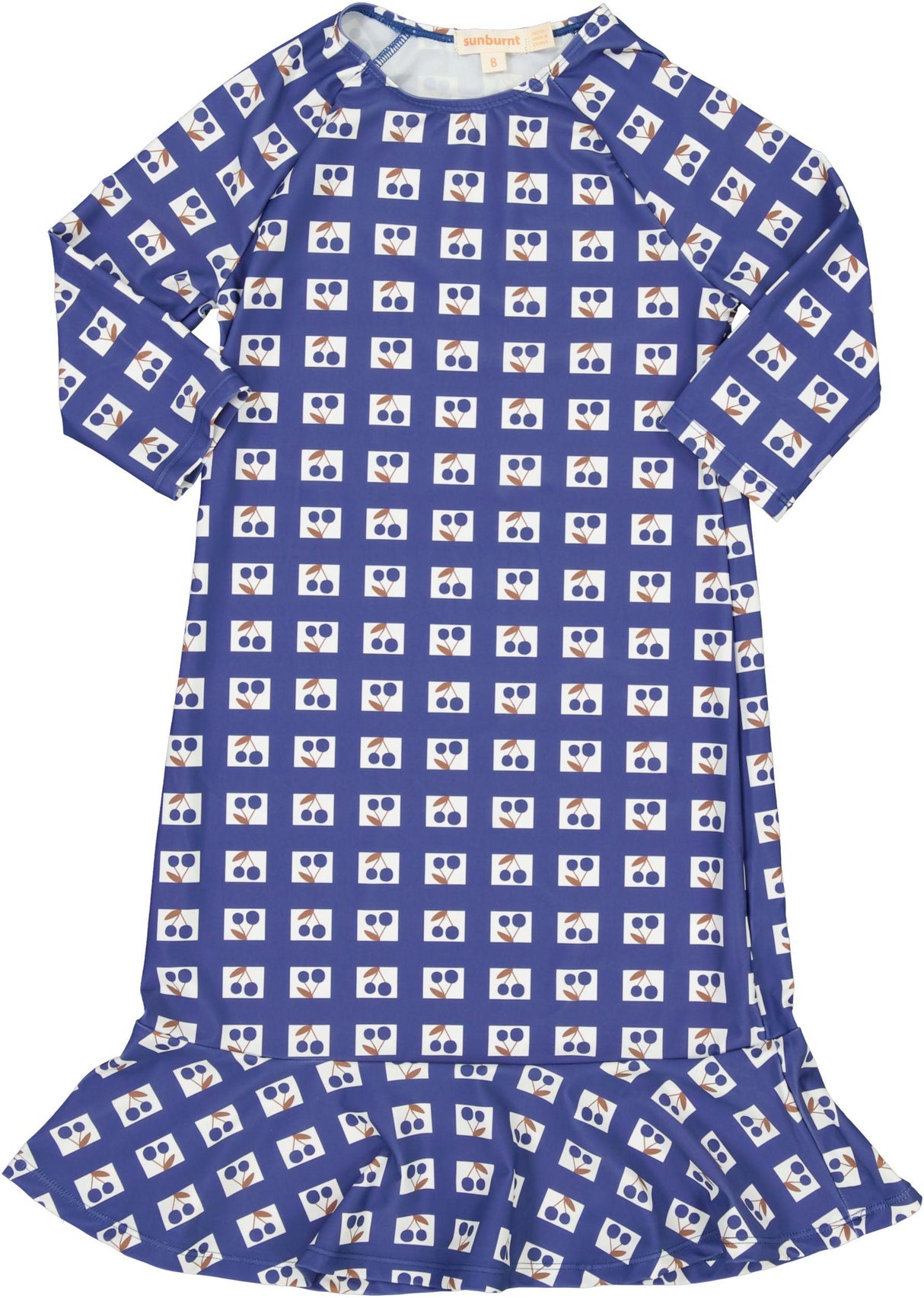 Sunburnt Girls Teens Checked Swim Dress - SB6CY3010D Sunburnt Girls Teens Checked Swim Dress - SB6CY3010D