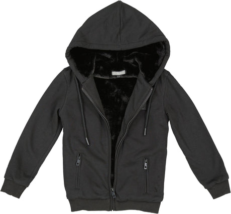 T.O. Collection Mens Hooded Sweatshirt with Fur - HDF