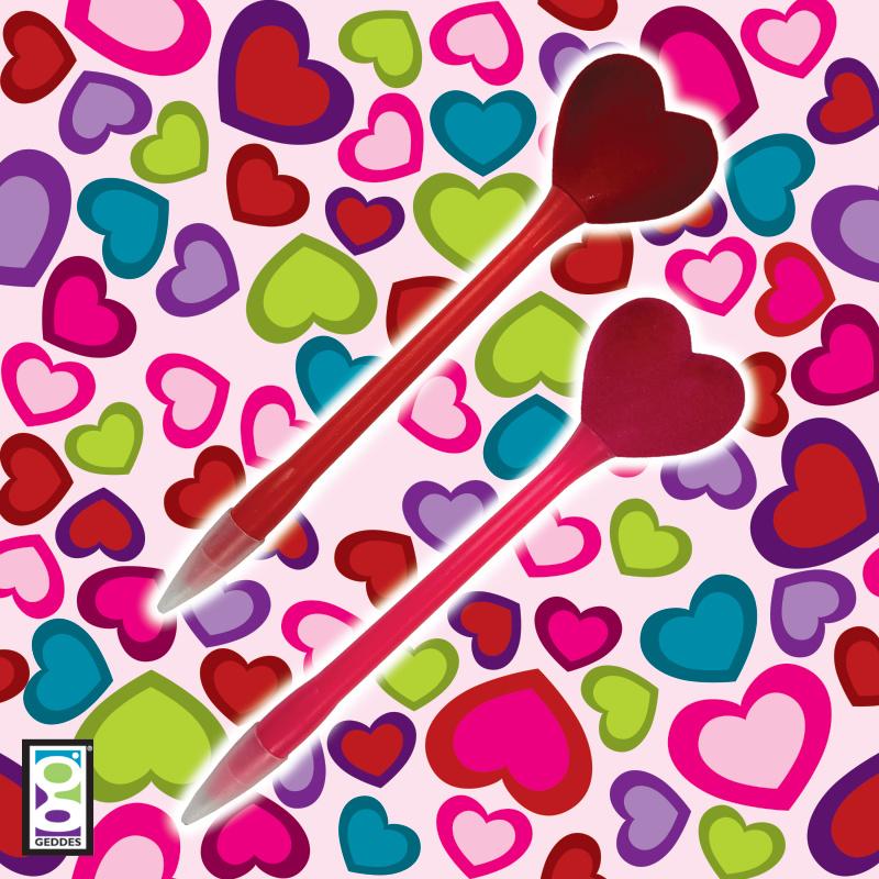 ShirtStop Puffy Velvet Heart Pen - 69722 ShirtStop Puffy Velvet Heart Pen - 69722