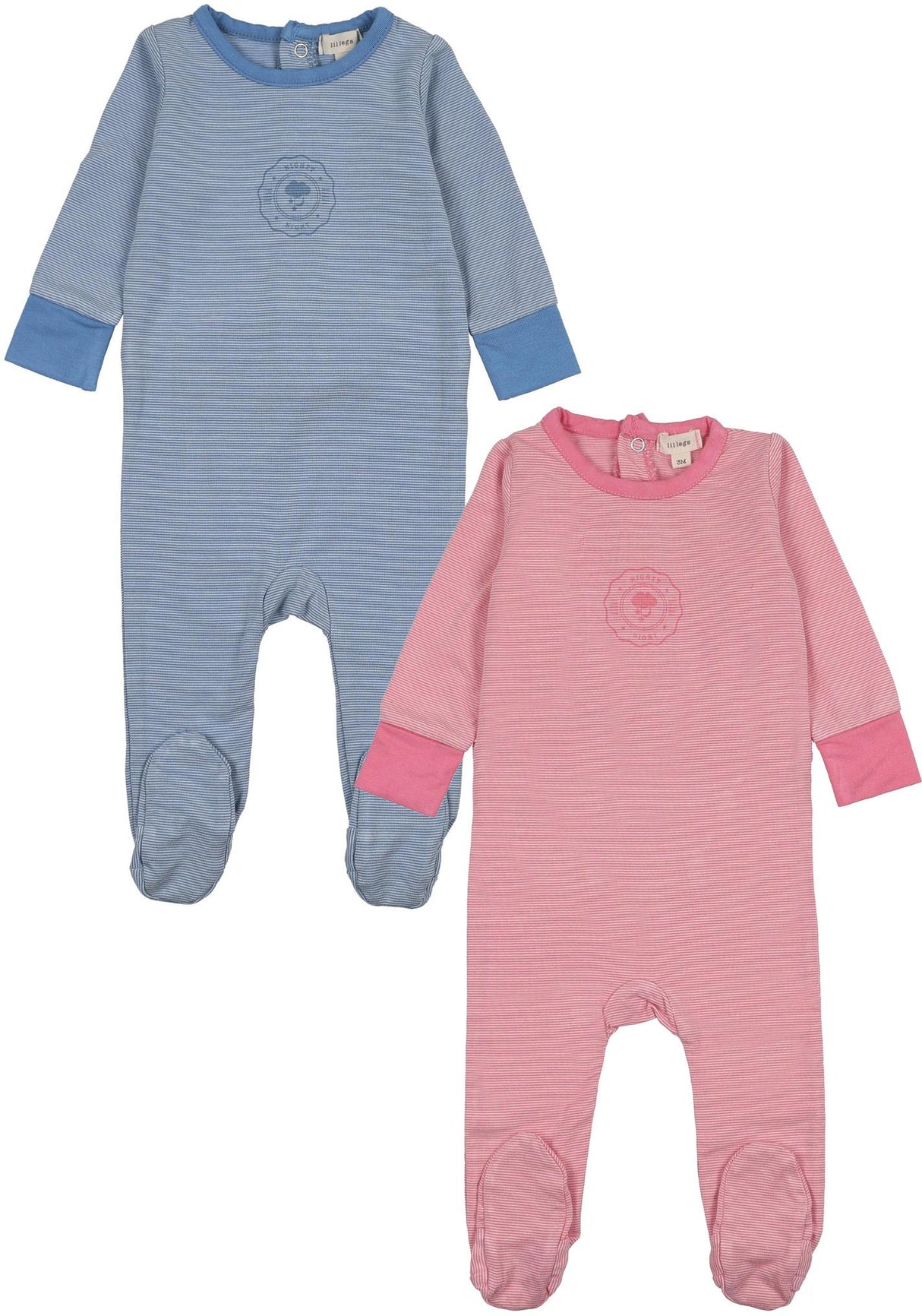 Lil Legs Dressy Loungewear Collection Baby Boys Girls Striped Footie - STFST Lil Legs Dressy Loungewear Collection Baby Boys Girls Striped Footie - STFST