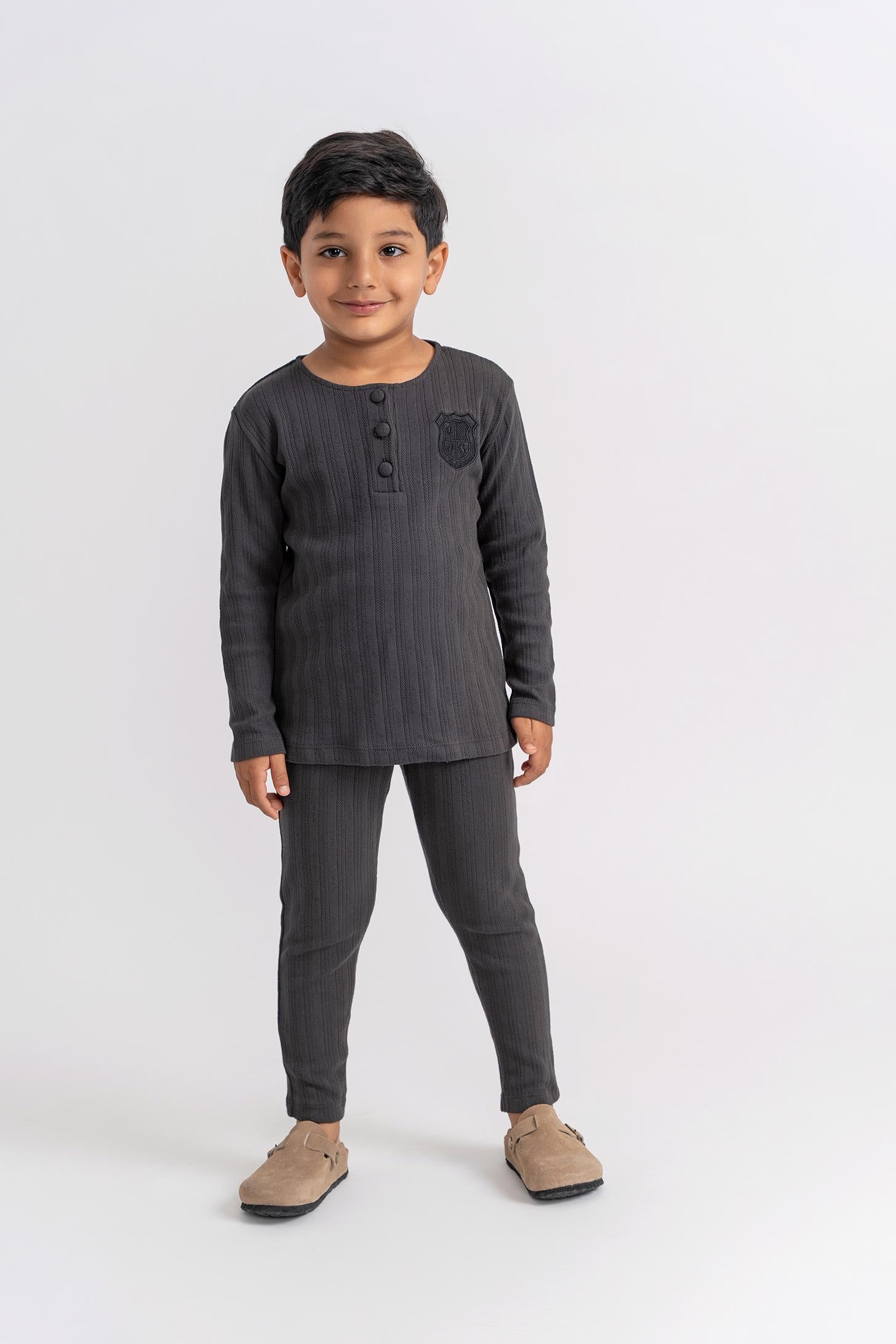 Whipped Cocoa Boys Girls Pointelle Cotton Pajamas - WB5CY2813E