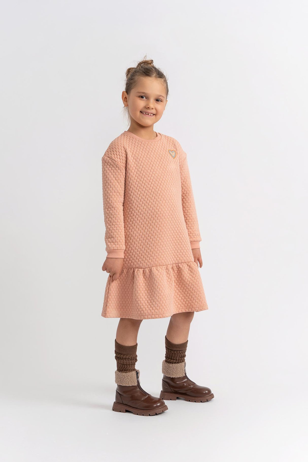 Puddles Girls Quilted Dress - WB5CY2804D Puddles Girls Quilted Dress - WB5CY2804D