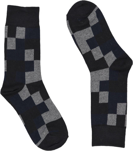 Zubii Mens Mixed Squares Dress Socks - 659