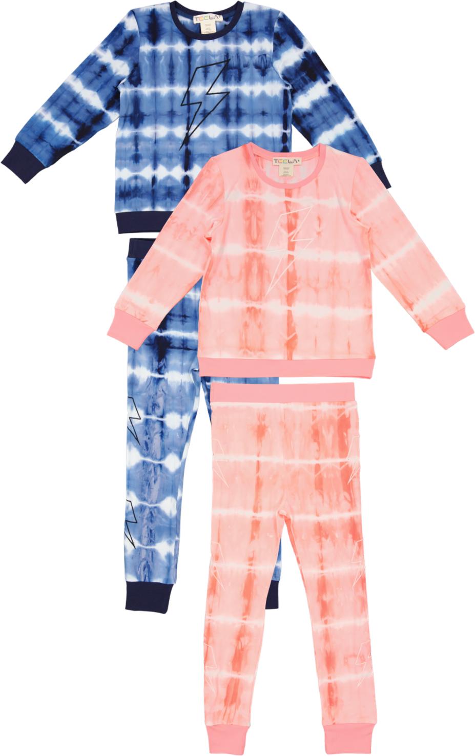 Teela Boys Girls Lightning Bolt Cotton Pajamas - 20-500 Teela Boys Girls Lightning Bolt Cotton Pajamas - 20-500