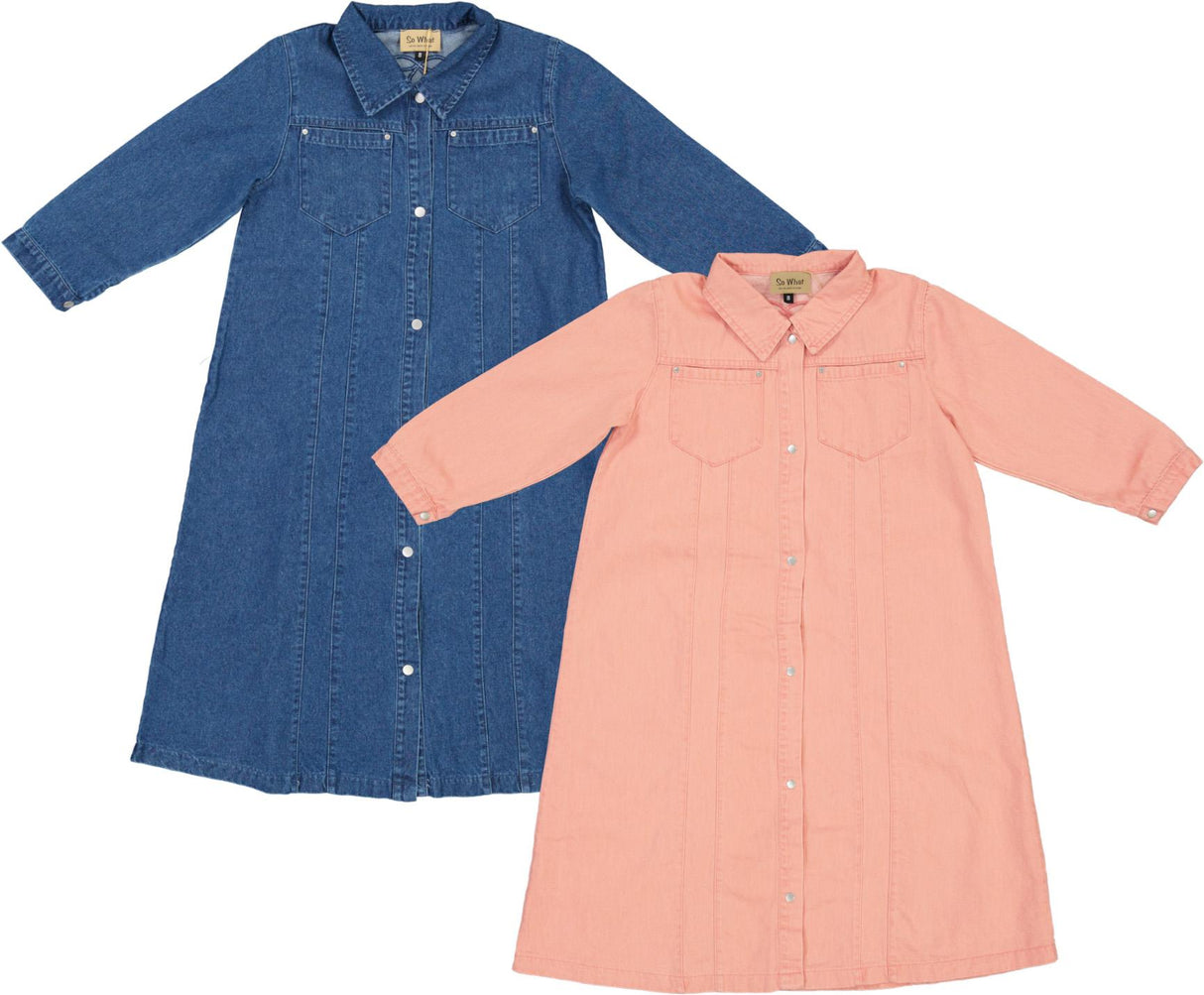 So What Girls Denim Dress - SB6CY2922D So What Girls Denim Dress - SB6CY2922D