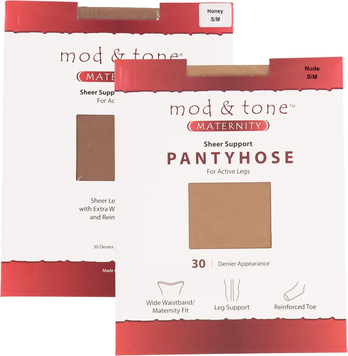 Mod & Tone Womens 30 Denier Maternity Pantyhose - 320 Mod & Tone Womens 30 Denier Maternity Pantyhose - 320