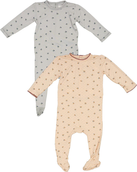 Aurora Baby Boys Girls Cherry Print Cotton Stretchie - SS25-005 Aurora Baby Boys Girls Cherry Print Cotton Stretchie - SS25-005