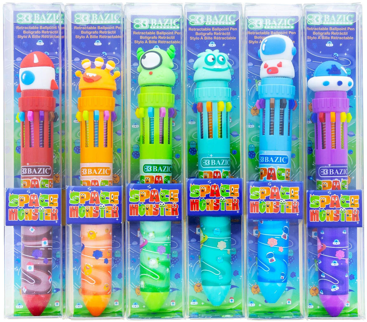 Bazic 10 Color Monster Pen - 17001 Bazic 10 Color Monster Pen - 17001