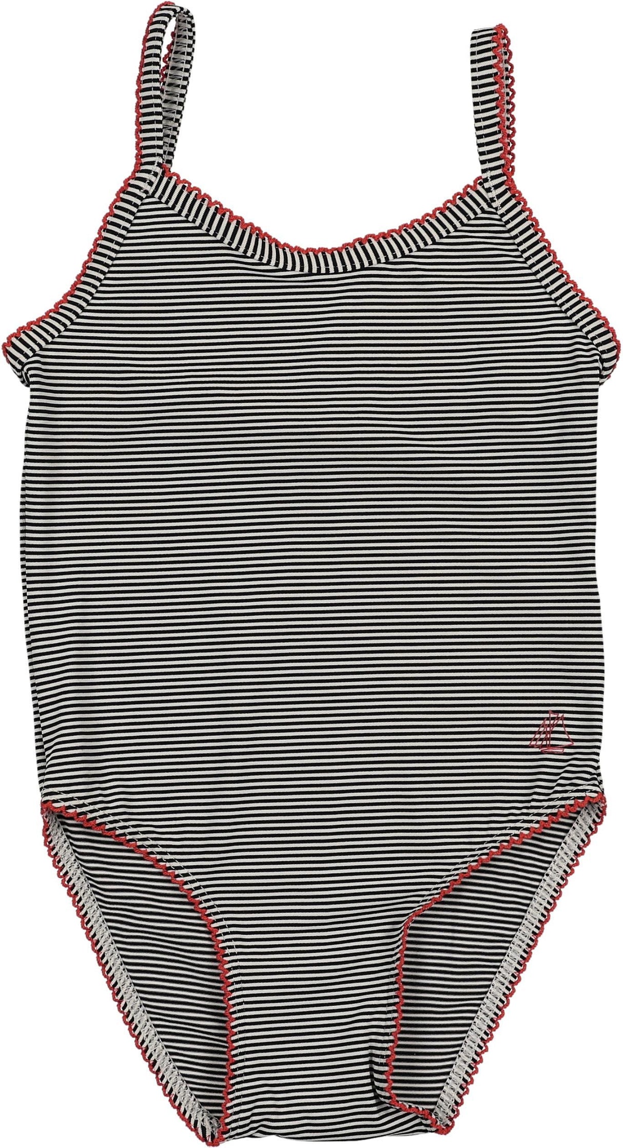 Bopop Girls Pinstripe Anchor Bathing Suit - PL788 Bopop Girls Pinstripe Anchor Bathing Suit - PL788
