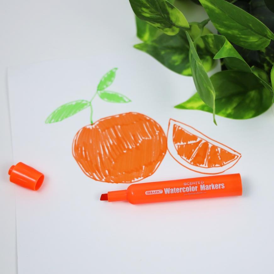 Bazic Washable Scented Marker 10 Pack - 1286 Bazic Washable Scented Marker 10 Pack - 1286