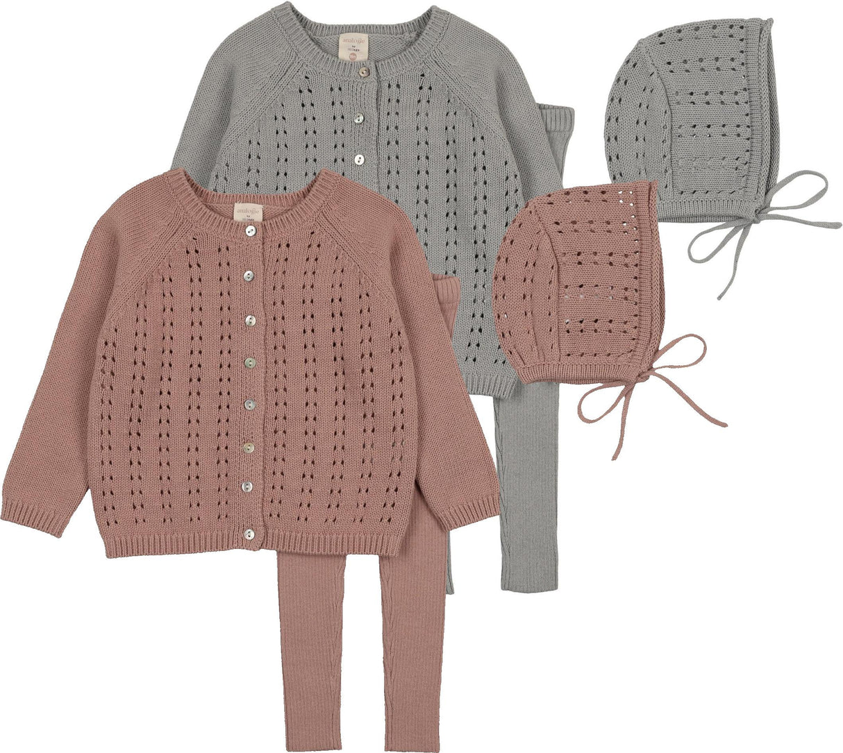 Analogie by Lil Legs Signature Collection Baby Boys Girls Cardigan Knit Outfit - ACKS Analogie by Lil Legs Signature Collection Baby Boys Girls Cardigan Knit Outfit - ACKS