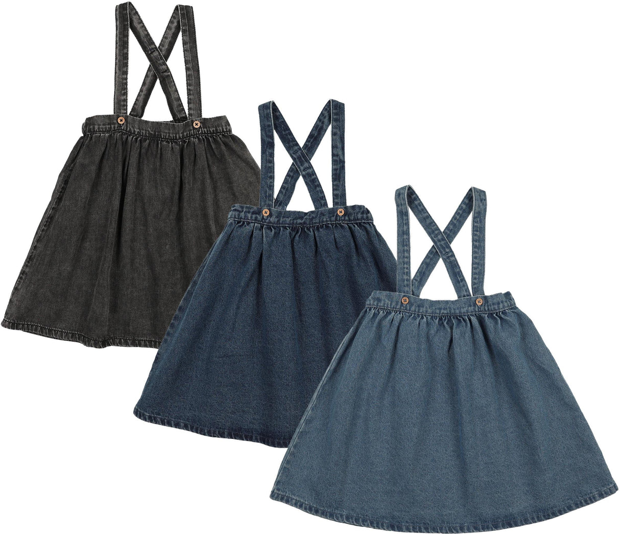 Lil Legs Camp Scouts Collection Girls Denim Suspender Jumper - DSPJ Lil Legs Camp Scouts Collection Girls Denim Suspender Jumper - DSPJ