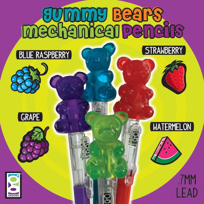 ShirtStop Scented Gummy Bear .7mm Mechanical Pencil - 69851 ShirtStop Scented Gummy Bear .7mm Mechanical Pencil - 69851