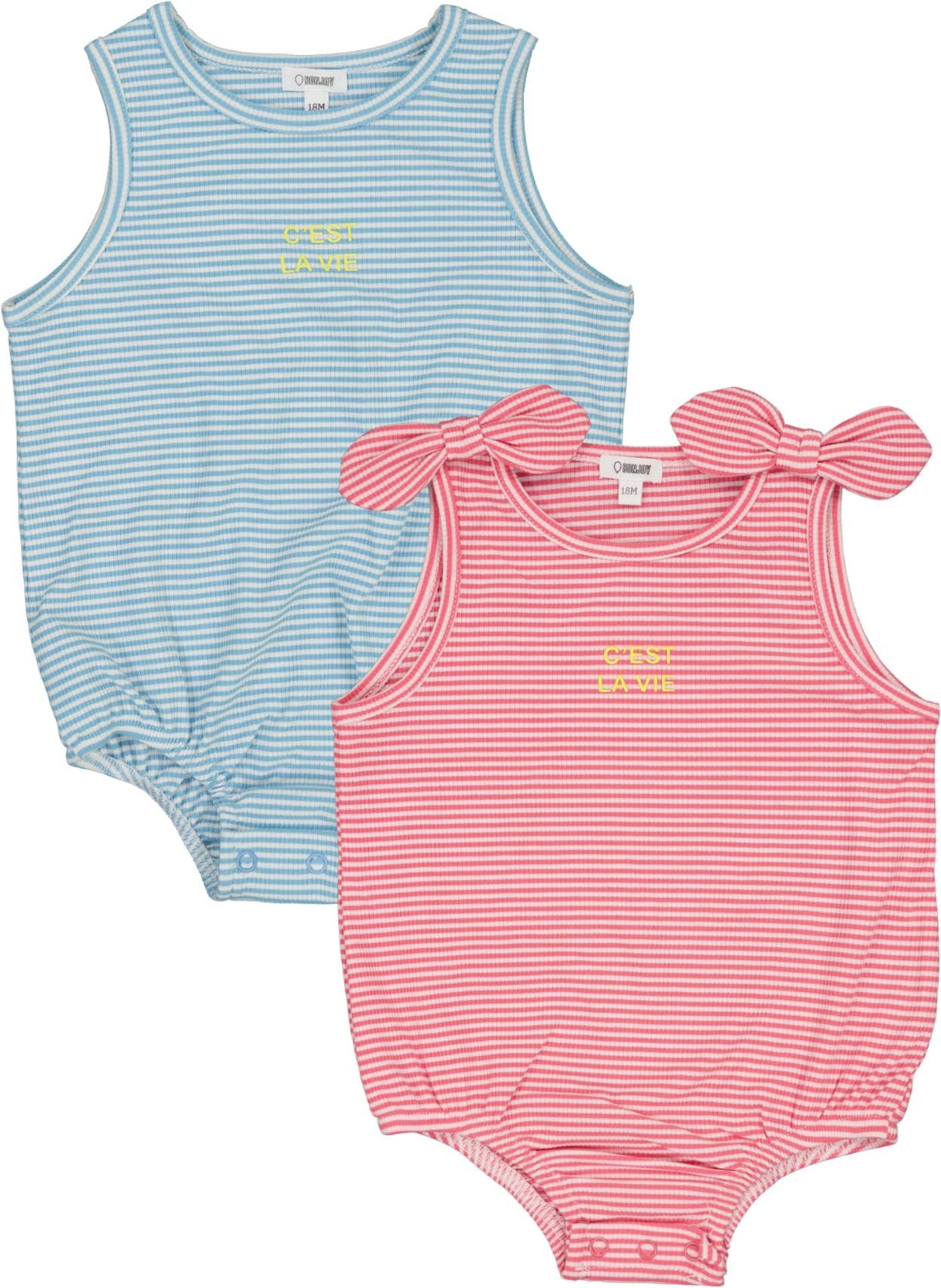 Bonjoy Baby Boys Girls Stripe Romper - BTS25001 Bonjoy Baby Boys Girls Stripe Romper - BTS25001