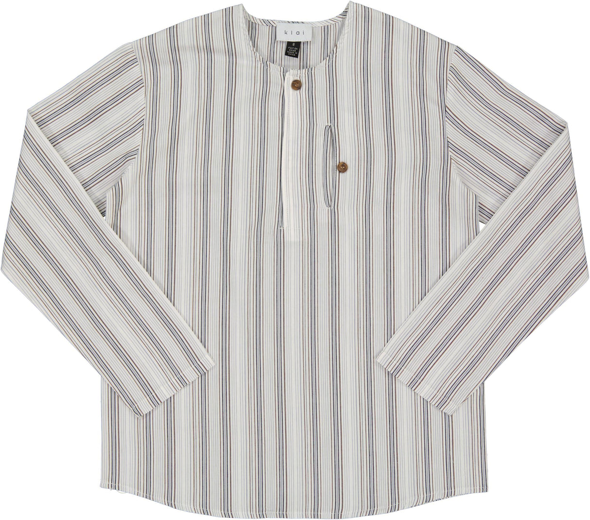 Klai Boys Long Sleeve Striped Dress Shirt - TD30125 Klai Boys Long Sleeve Striped Dress Shirt - TD30125