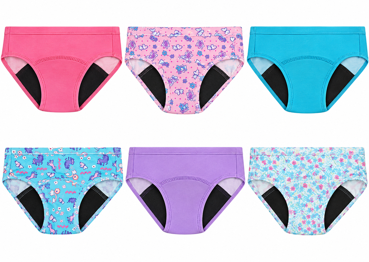 Hanes Toddler Girls Briefs Assorted 6 Pack - TABBR6 Hanes Toddler Girls Briefs Assorted 6 Pack - TABBR6