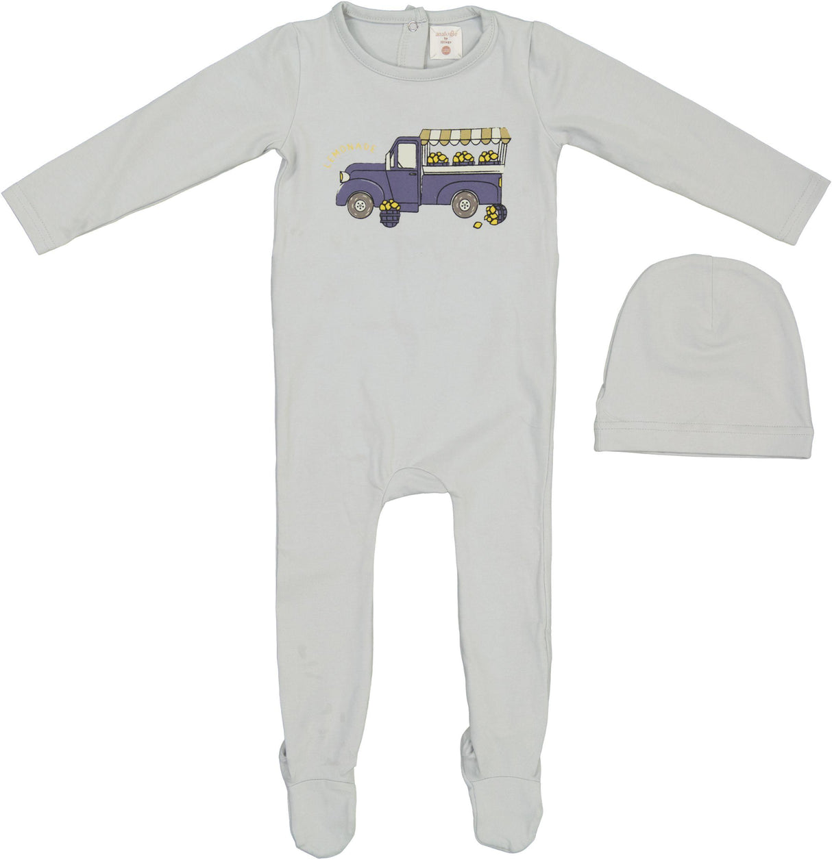 Analogie by Lil Legs Lil People Collection Baby Boys Lemon Boy Cotton Footie - LPLBFS Analogie by Lil Legs Lil People Collection Baby Boys Lemon Boy Cotton Footie - LPLBFS