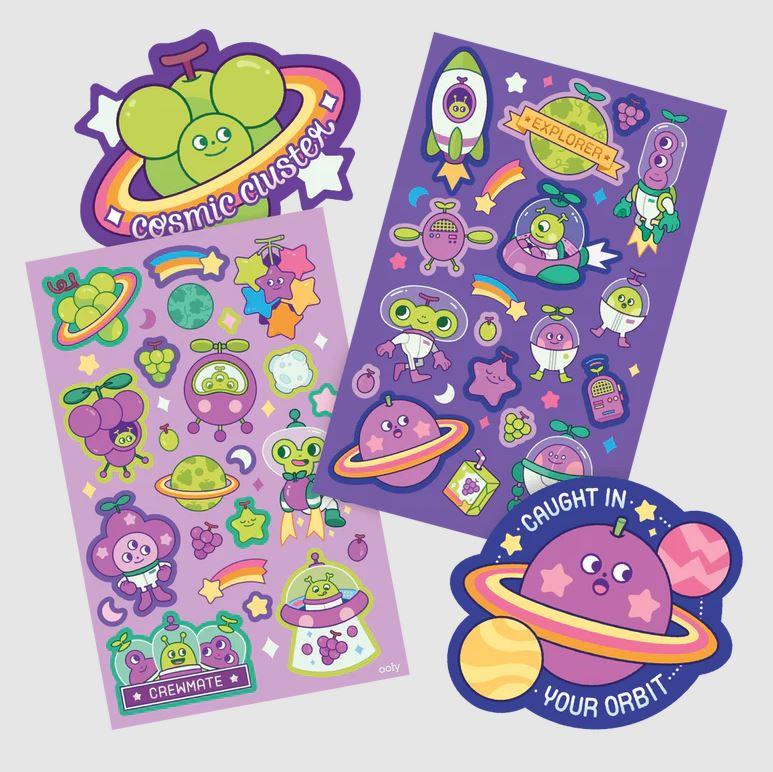 ooly Galaxy Astronauts Crayon, Eraser, Stickers Kit - 191-245 ooly Galaxy Astronauts Crayon, Eraser, Stickers Kit - 191-245