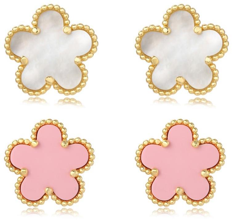 Tiny Gem Pearl Flower Stud Earring - TG6007-6008 Tiny Gem Pearl Flower Stud Earring - TG6007-6008