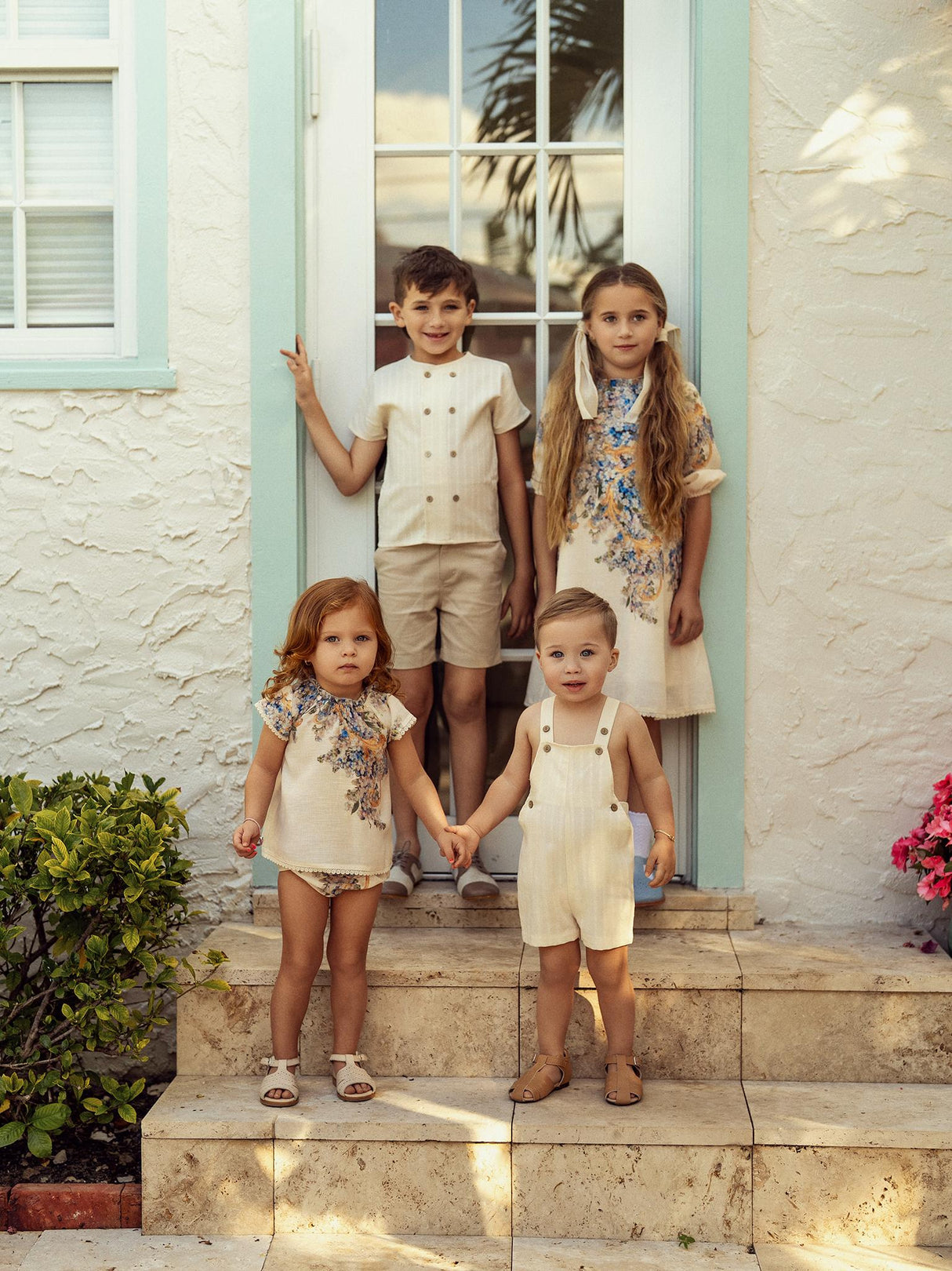 Mr. Mr. Boys Textured Linen Overall - SB6CY2919O Mr. Mr. Boys Textured Linen Overall - SB6CY2919O