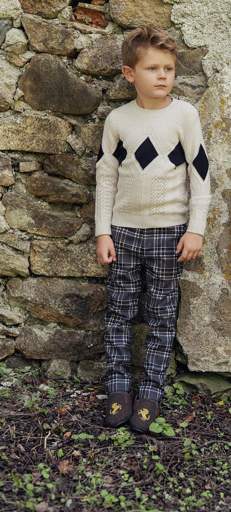 Mr. Mr. Boys Diamond Pointelle Sweater - WB5CY2756 Mr. Mr. Boys Diamond Pointelle Sweater - WB5CY2756