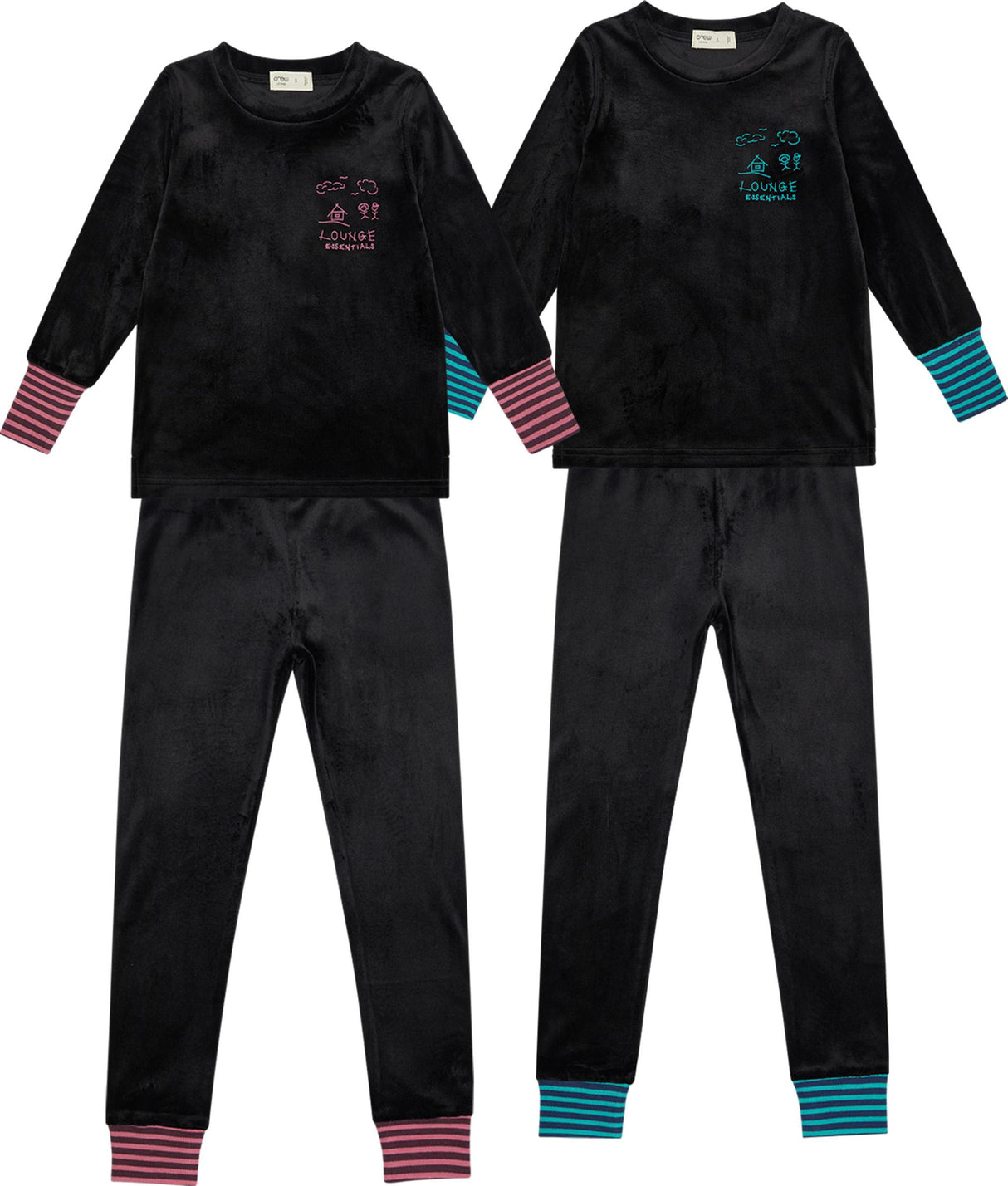 Crew Lounge Boys Girls Velour Pajamas - SG3201 Crew Lounge Boys Girls Velour Pajamas - SG3201