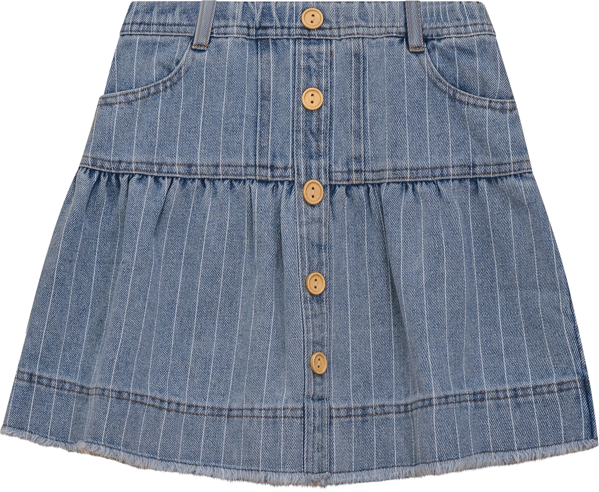FYI Girls Teens Striped Denim Skirt - SB5CP7133S FYI Girls Teens Striped Denim Skirt - SB5CP7133S