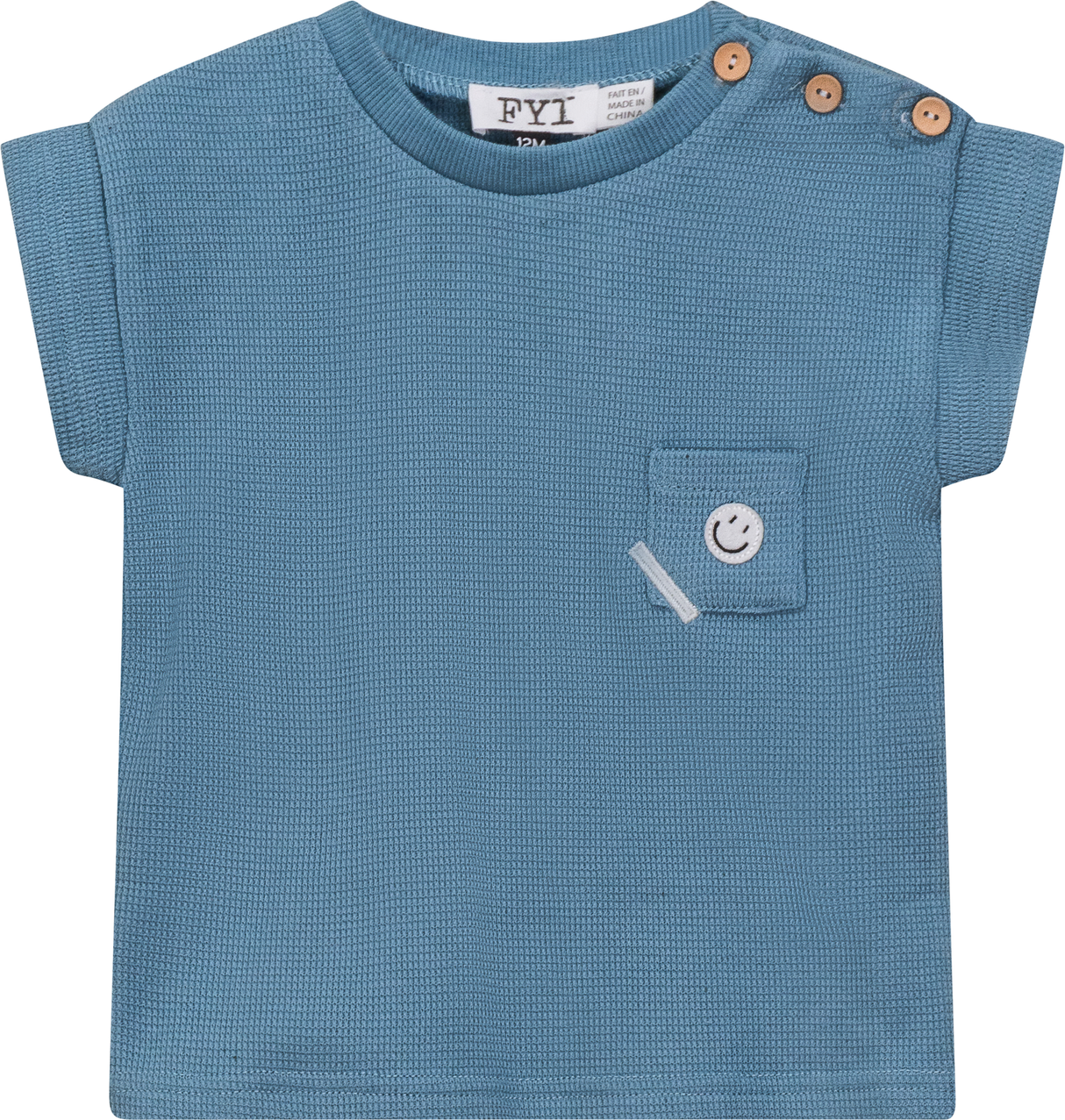 FYI Boys Waffle Boxy Short Sleeve T-shirt - SB5CP7133T FYI Boys Waffle Boxy Short Sleeve T-shirt - SB5CP7133T