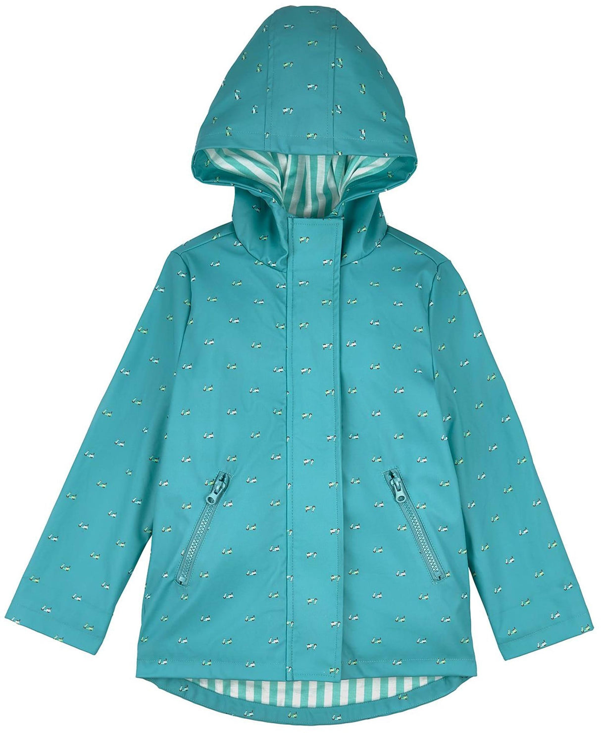 Memoi Boys On The Move Lined Raincoat with Pouch - MKA-1001 Memoi Boys On The Move Lined Raincoat with Pouch - MKA-1001