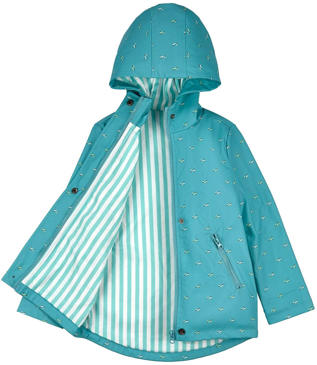 Memoi Boys On The Move Lined Raincoat with Pouch - MKA-1001 Memoi Boys On The Move Lined Raincoat with Pouch - MKA-1001