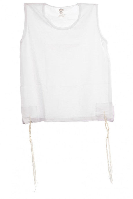 Malchut Mens Perf-Tzit Round Neck Undershirt Tzitzis with Ashkenaz Strings Malchut Mens Perf-Tzit Round Neck Undershirt Tzitzis with Ashkenaz Strings