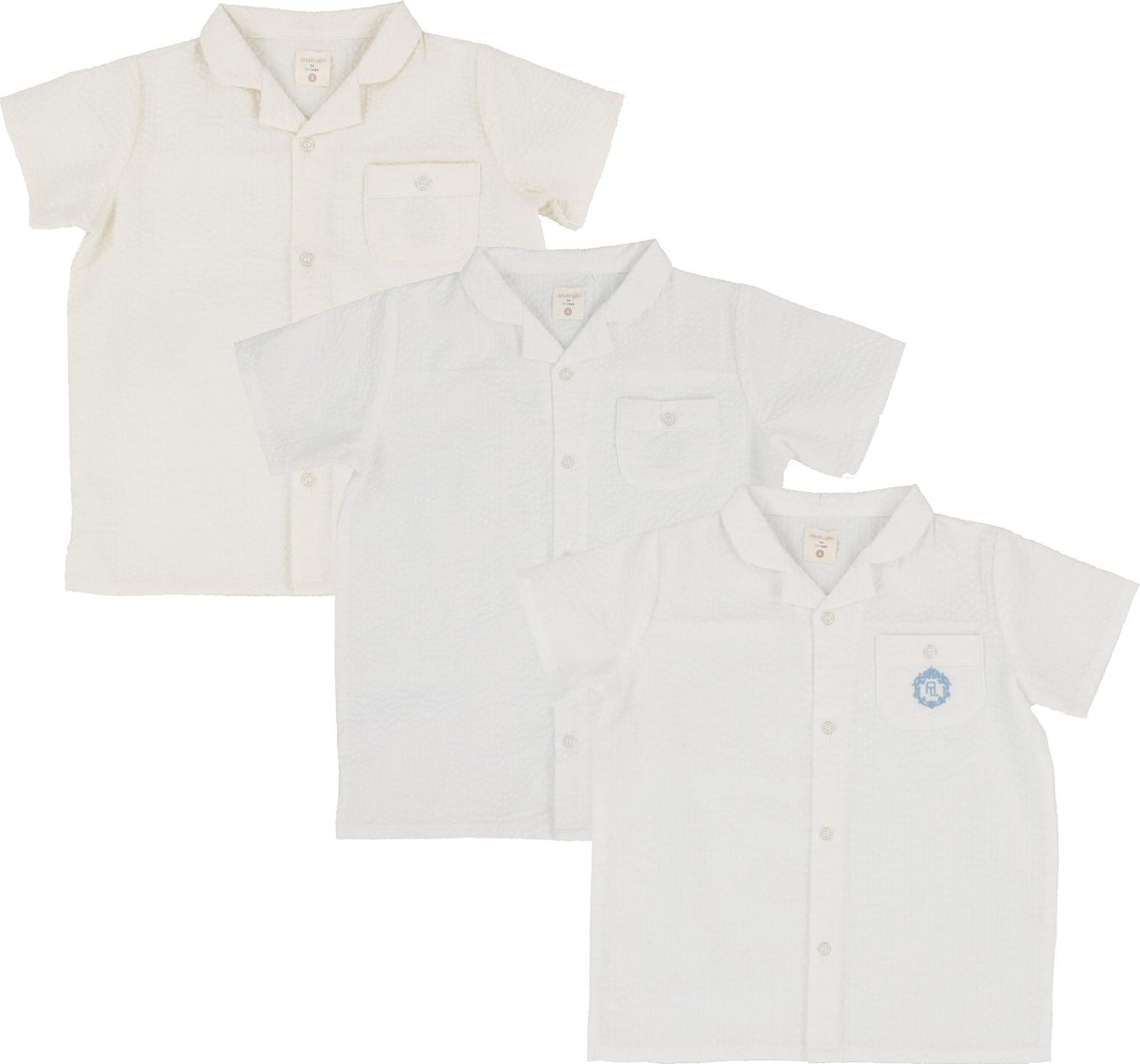 Analogie by Lil Legs Dressy Collection Boys Seersucker Short Sleeve Dress Shirt - DSS Analogie by Lil Legs Dressy Collection Boys Seersucker Short Sleeve Dress Shirt - DSS