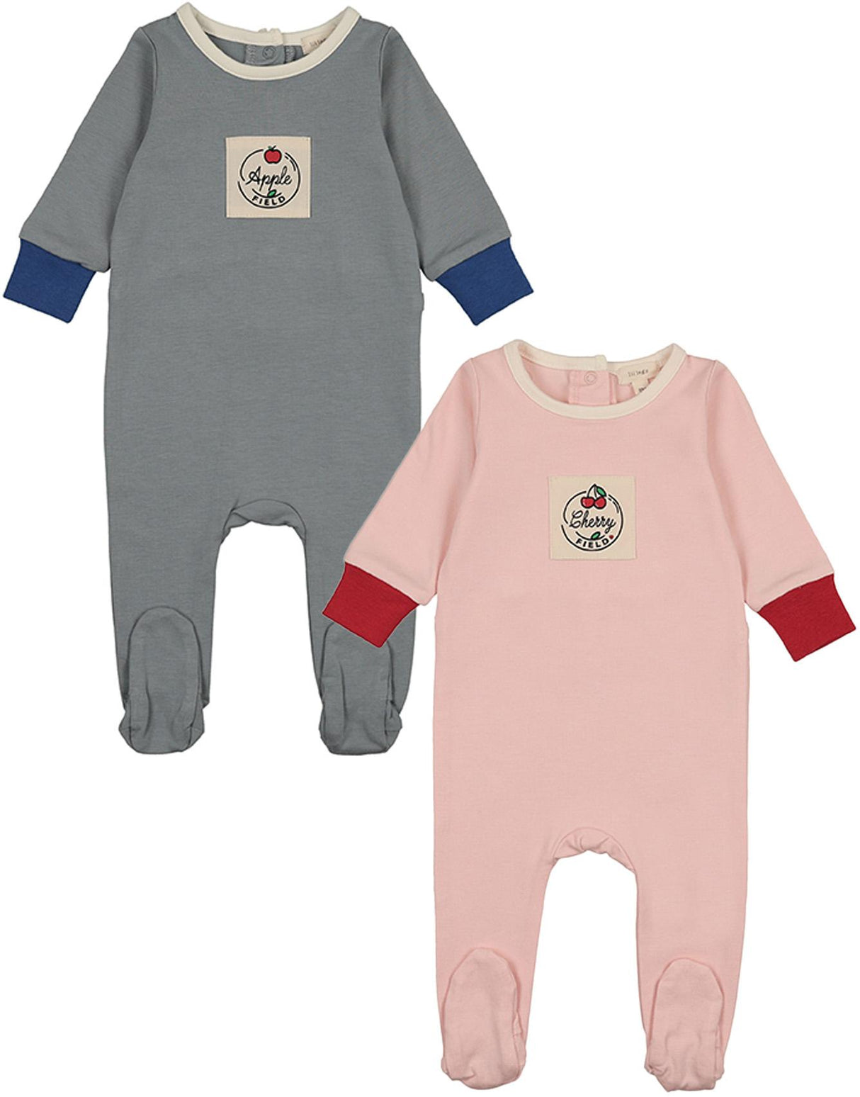 Lil Legs Pitter Patter Collection Baby Boys Girls Cotton Color Block Footie - CBFST Lil Legs Pitter Patter Collection Baby Boys Girls Cotton Color Block Footie - CBFST