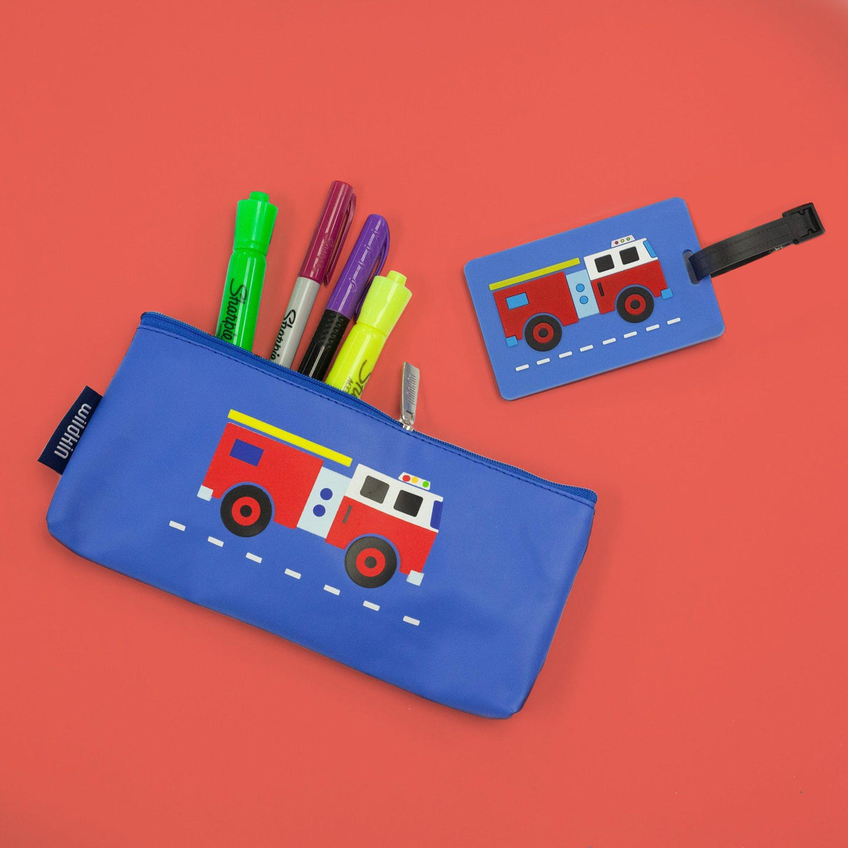 Wildkin Fire Truck Pencil Case - 11111 Wildkin Fire Truck Pencil Case - 11111