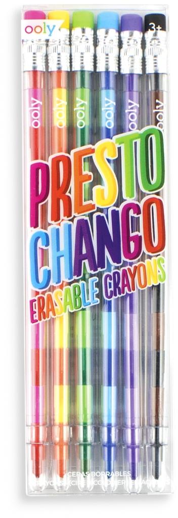 ooly Presto Chango Erasable Crayons 6 Pack - 133-73 ooly Presto Chango Erasable Crayons 6 Pack - 133-73